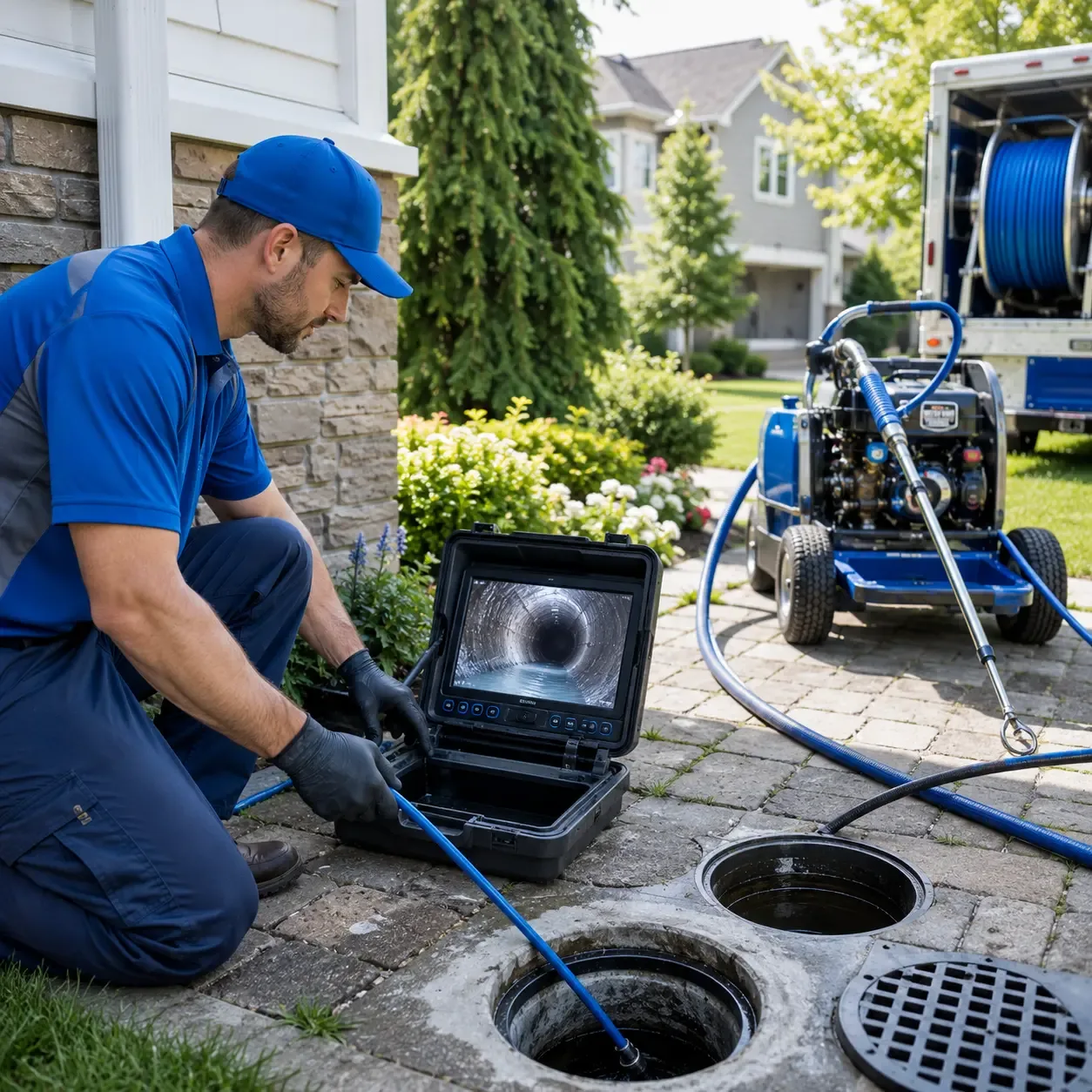 Outdoor drain cleaning professionals serving Blain, PA