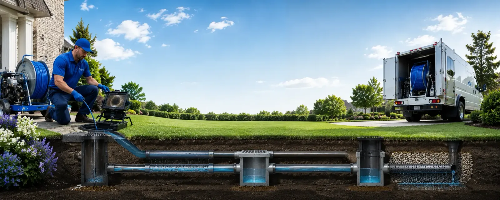 Outdoor drain cleaning information for Blain, PA